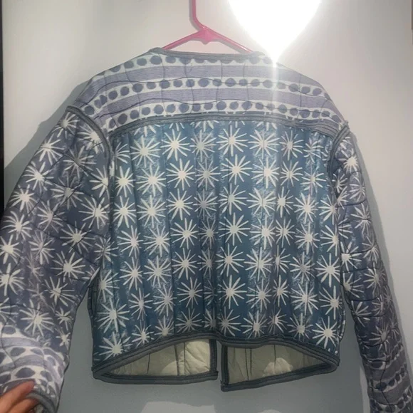 NWT Free People We The Free Kara Quilted Jacket Pacific Combo Size Small - Picture 6 of 7